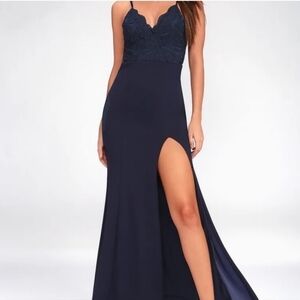 chinese dress ladies Hand-Dyed Side Slit Maxi Dress | V-Neck Viscose Stretch